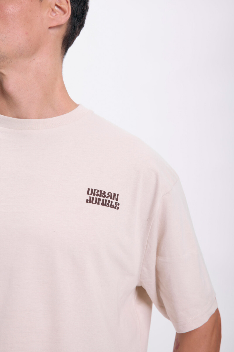 Remera oversize Beige