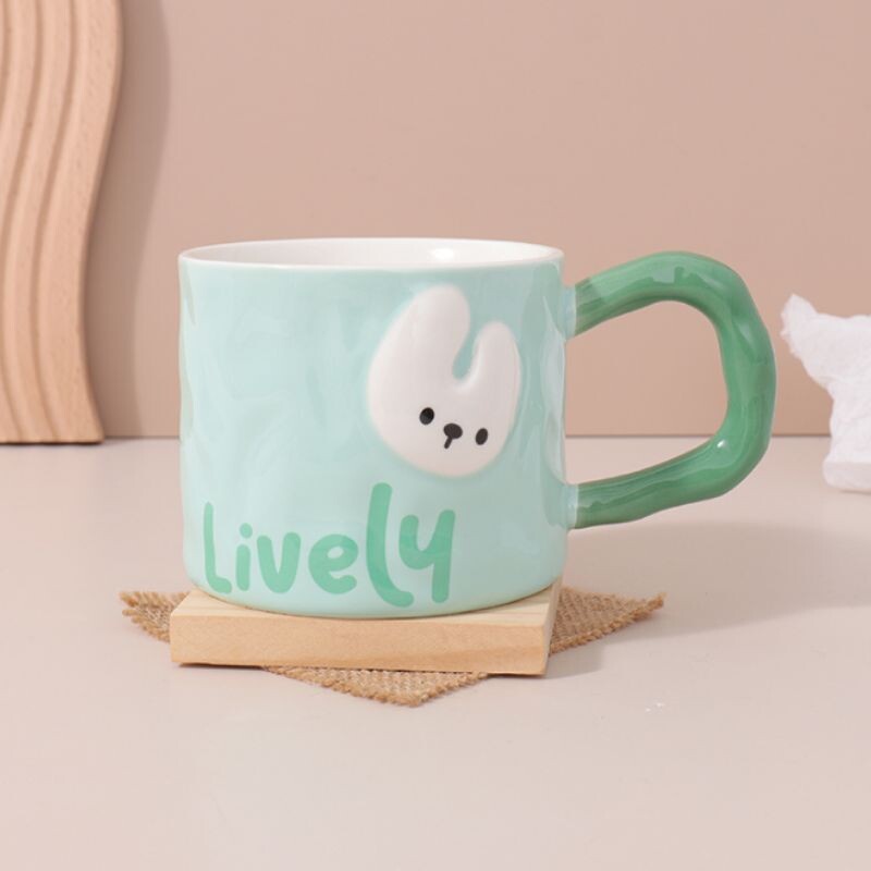 Taza De Cerámica Conejitos - 410ml Taza De Cerámica Conejitos - 410ml