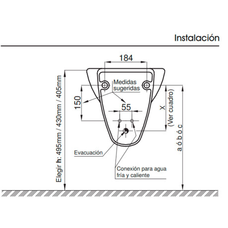 BIDET PARA COLGAR BLANCO FERRUM BARI 000