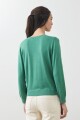 Sweater escote V verde