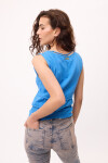 Top Malú Azul