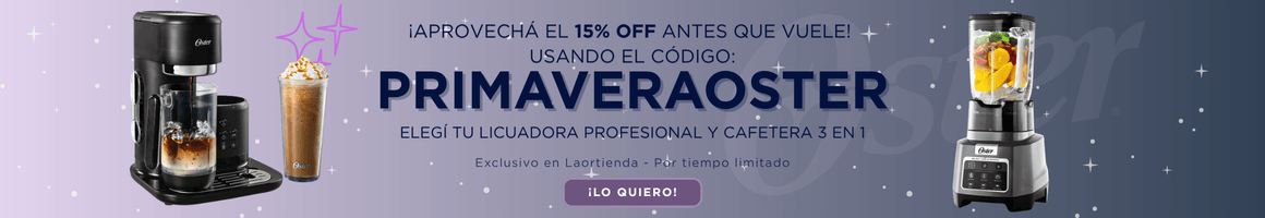 Cupón PRIMAVERAOSTER 15%OFF