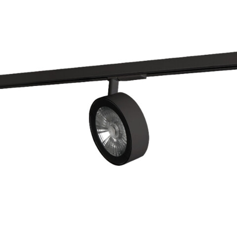 Spot LED para riel, tipo AR111, color negro KE2138