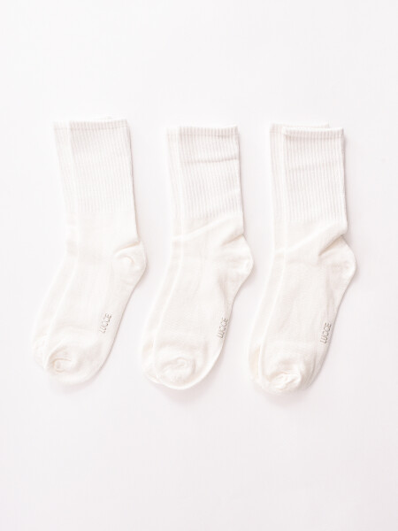 MEDIAS PACK X3 BLANCO