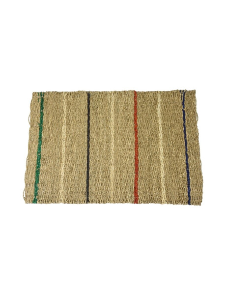 ALFOMBRA RECT. RAYAS SEAGRASS 80X50CM MULTICOLOR ALFOMBRA RECT. RAYAS SEAGRASS 80X50CM MULTICOLOR