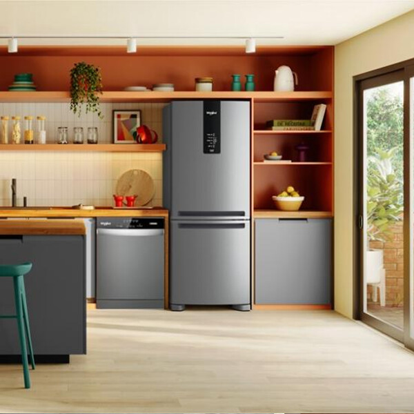 Heladera Whirlpool Wre57ckdim 447 Lts HELADERA WHIRLPOOL INOX 462L WRE57CKDIM