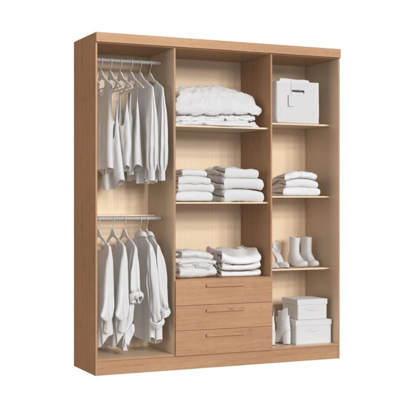 Ropero Placard Bravo New 4 Puertas 3 Cajones Angelin/Blanco Ropero Placard Bravo New 4 Puertas 3 Cajones Angelin/Blanco