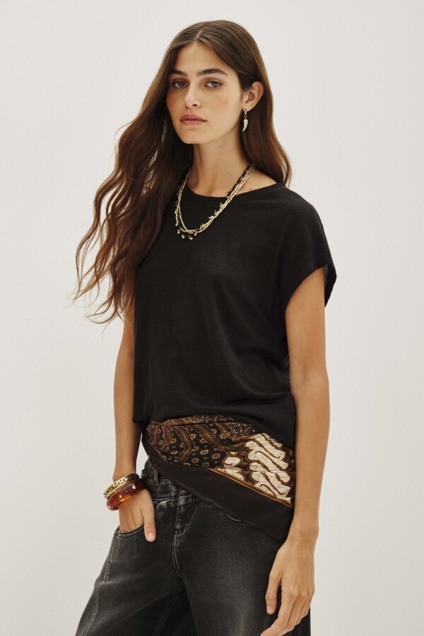Remera Bolodenca Basic Negro