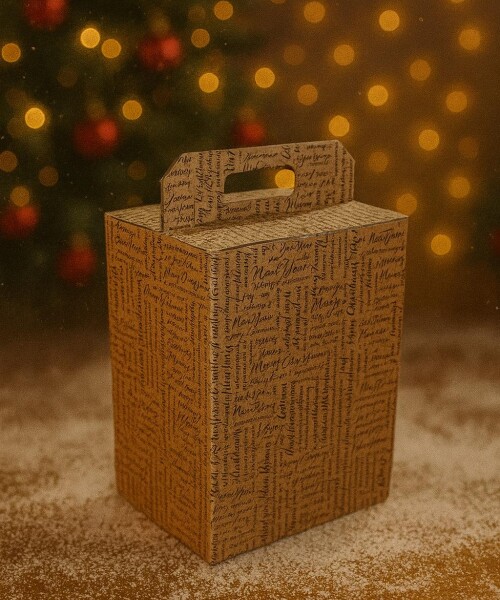 Porta panettone + botella. 43X24X34,5 cm - 38941 - WORDS Porta panettone + botella. 43X24X34,5 cm - 38941 - WORDS