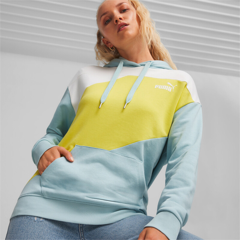 W PUMA POWER HOODIE TR Azul