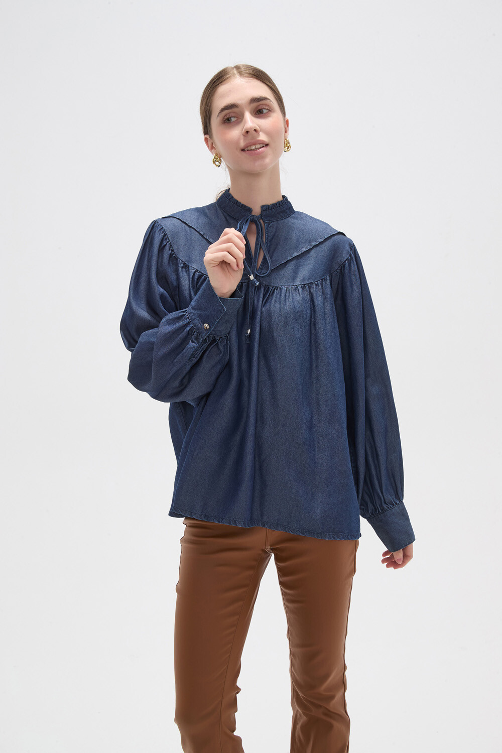Blusa Falros Azul Indigo