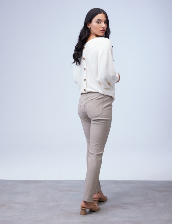 Pantalon Corte Jean TOSTADO