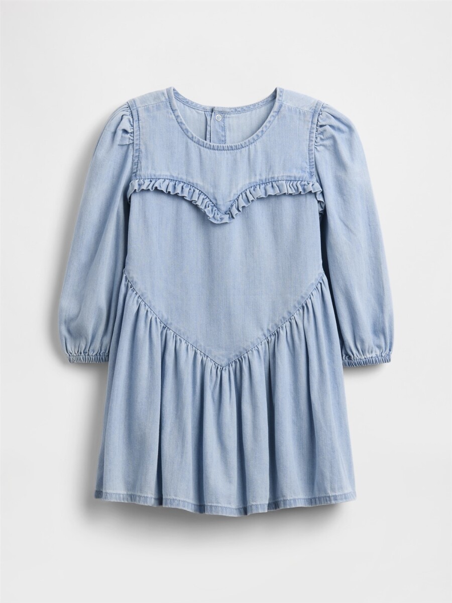 Vestido De Jean Toddler Niña - Medium Wash 
