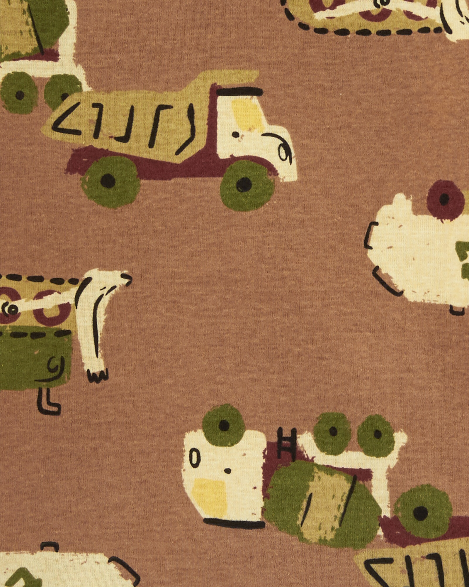 Pijama cuatro piezas de algodón dos remeras, pantalón y short Sin color