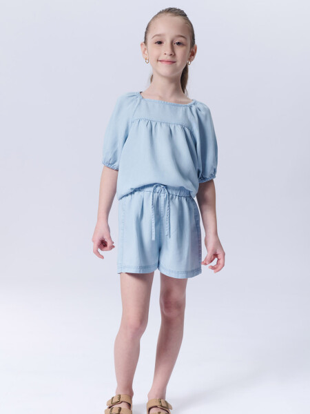 Short lyocel Celeste