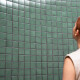 PASTILLAS PARA PISCINA O DECORADO CUADRADO VERDE 7.5X7.5 CM GAMAS DE VERDE
