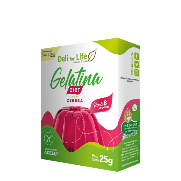 Gelatina Cereza Diet 8 porciones Gelatina Cereza Diet 8 porciones