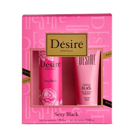 Set Fragancias Desire Sexy Black Deo 150ML + Gel de Ducha 001