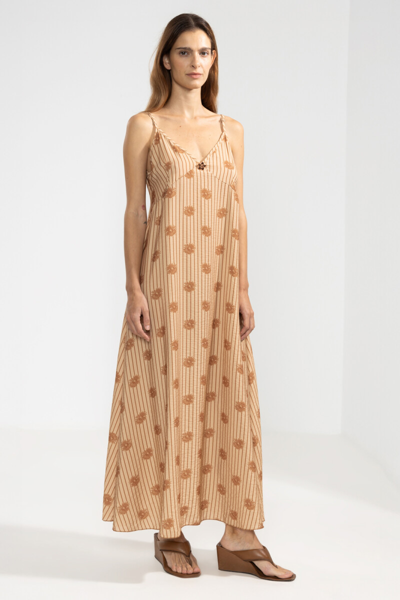 FLO DRESS Bloomline Camel