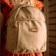 Mochila microfibra Sunshine Beige