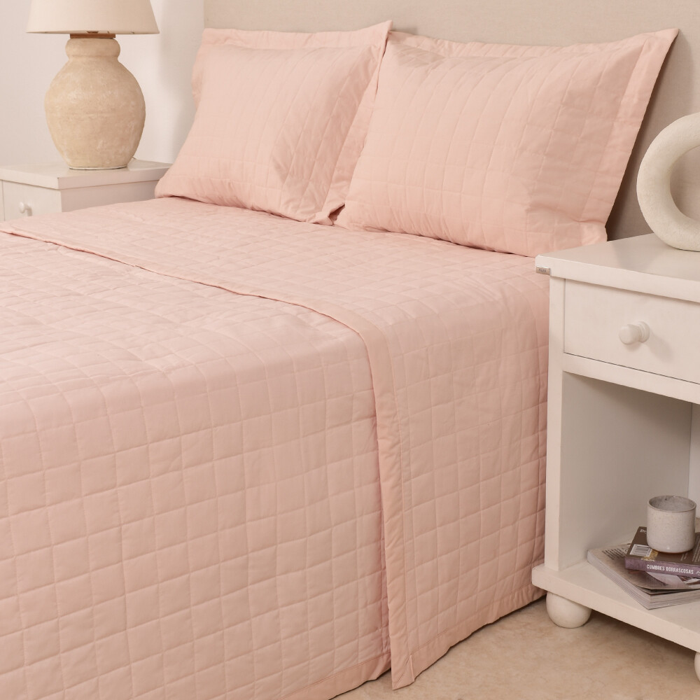 Cubrecama Basic Rosa 180 x 240 cm