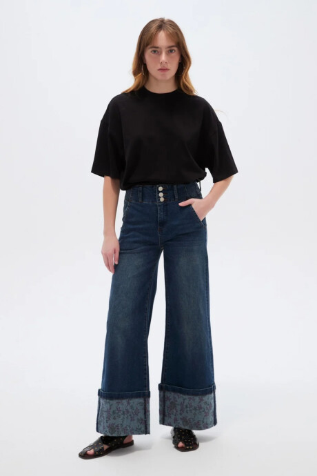 Pantalon Almyra Azul Medio