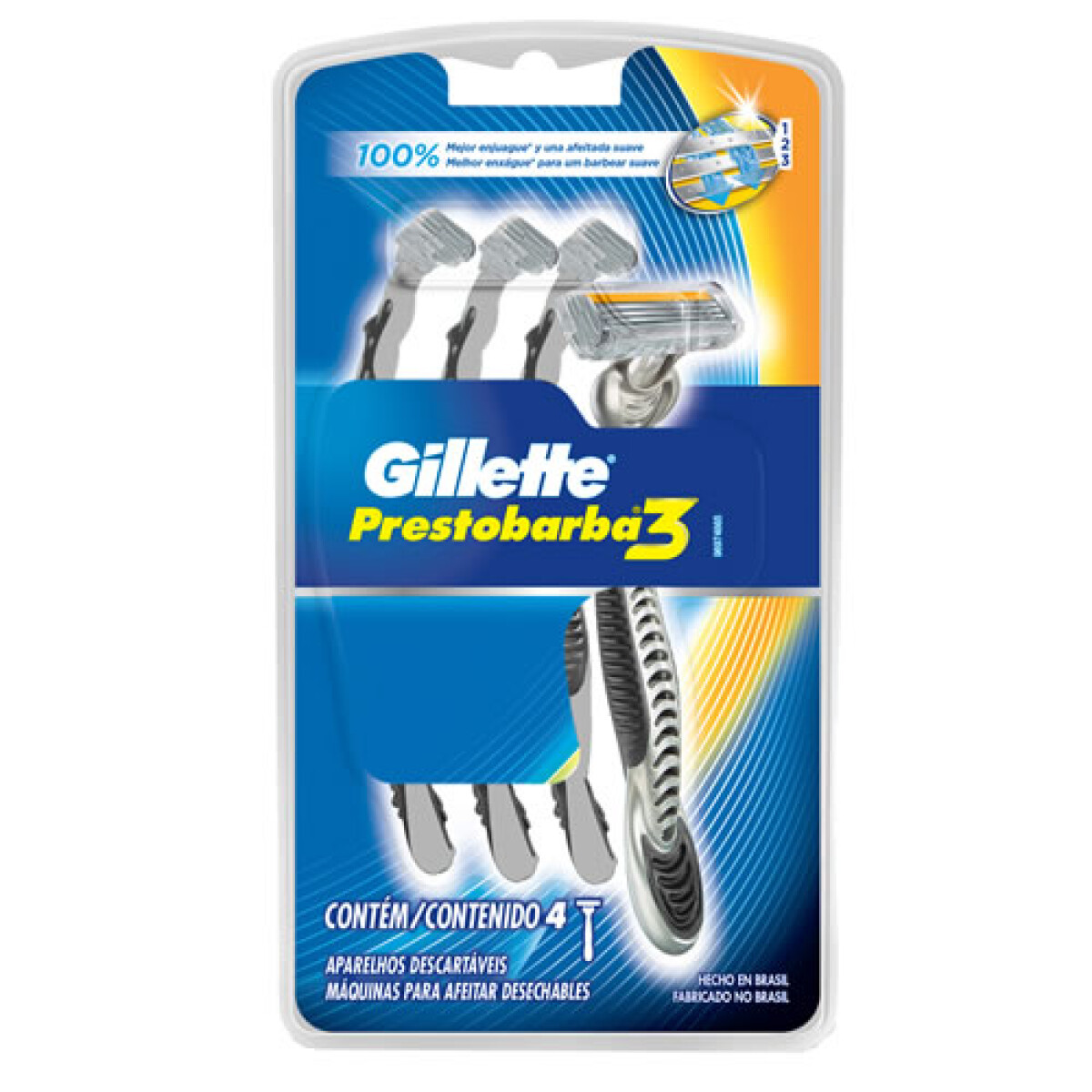 Prestobarba 3 x4 Máquinas – Recambio Afeitado