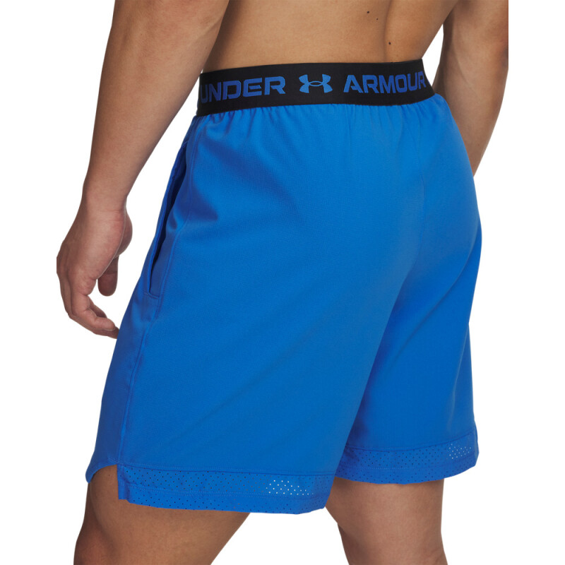 UA Vanish Woven 6in Shorts-YLW BLU-402
