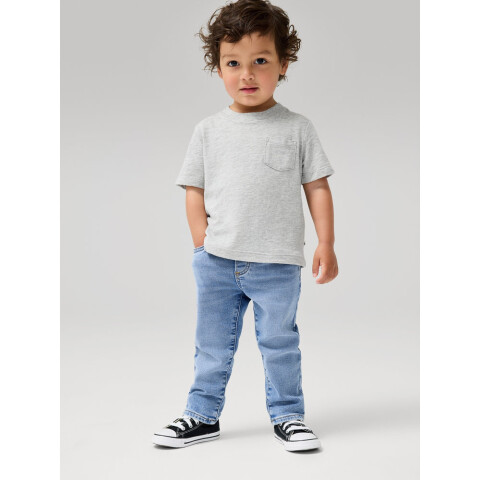 V-PO SLIM KNIT DNM LT LIGHT WASH