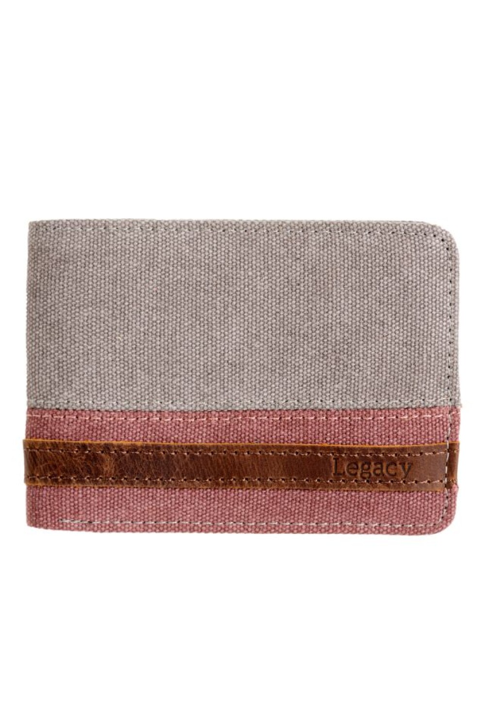 BILLETERA CANVAS BICOLOR Gris