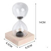 Reloj De Arena Deco Magnetico Negro Reloj De Arena Deco Magnetico Negro