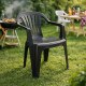 Set x2 Sillas Bela Vista con apoya brazos NEGRO