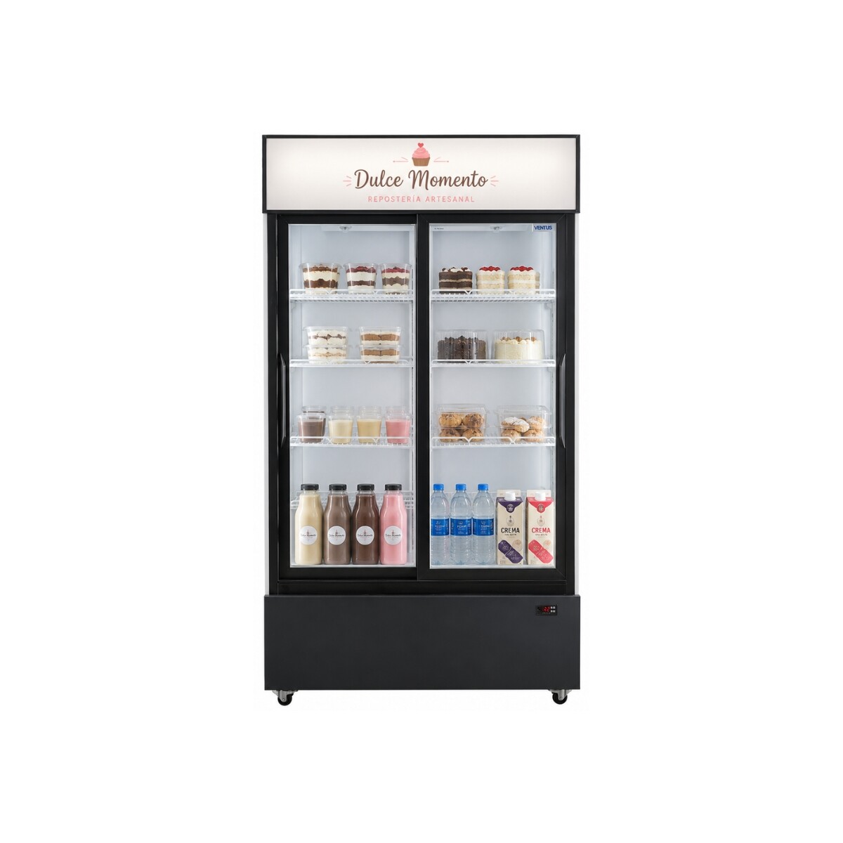 Heladera Exhibidora 2 Puertas 800 Litros 