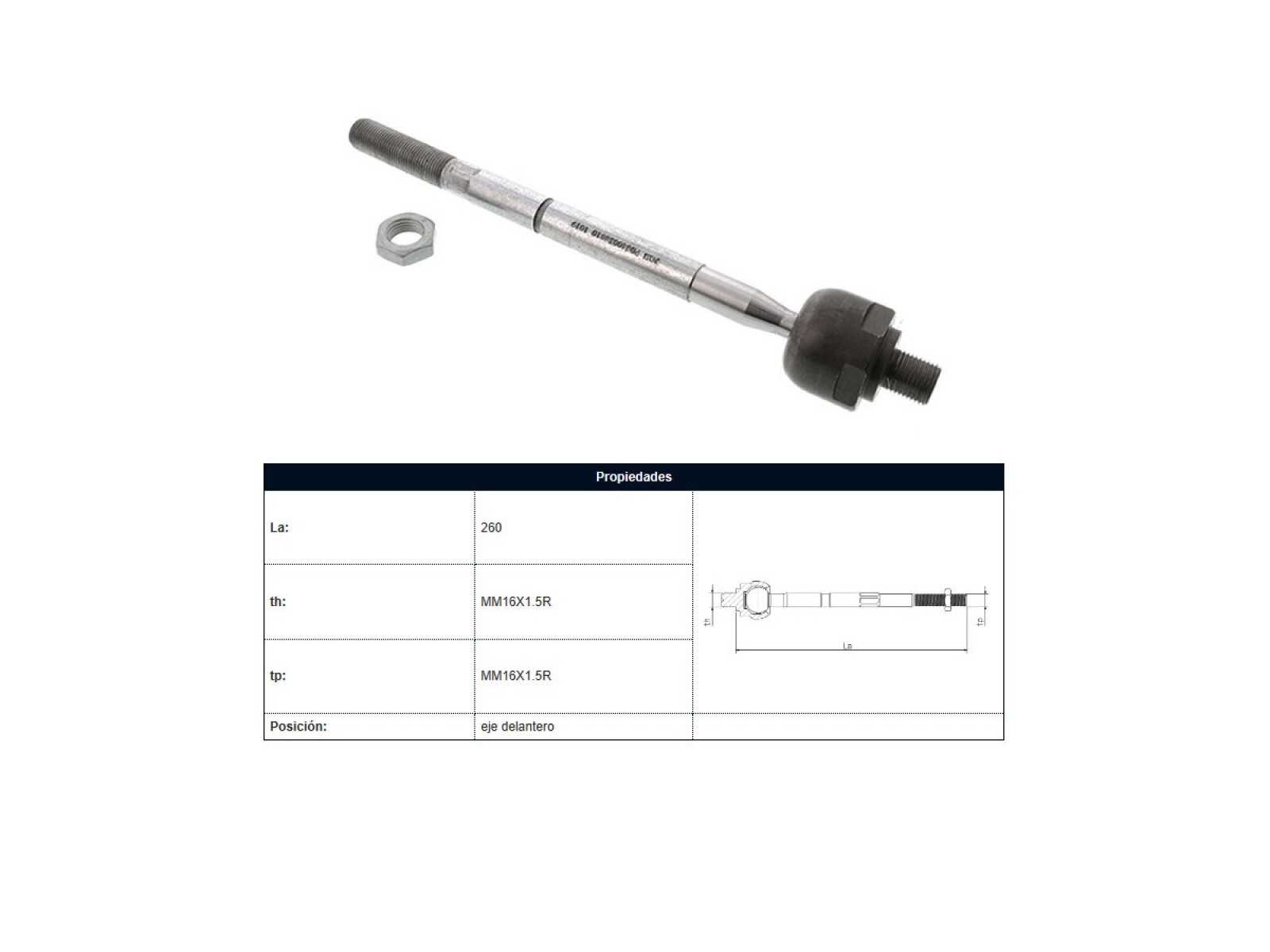 Mate Fiat Ducato, Peug Boxer 06-25 Der/Izq 