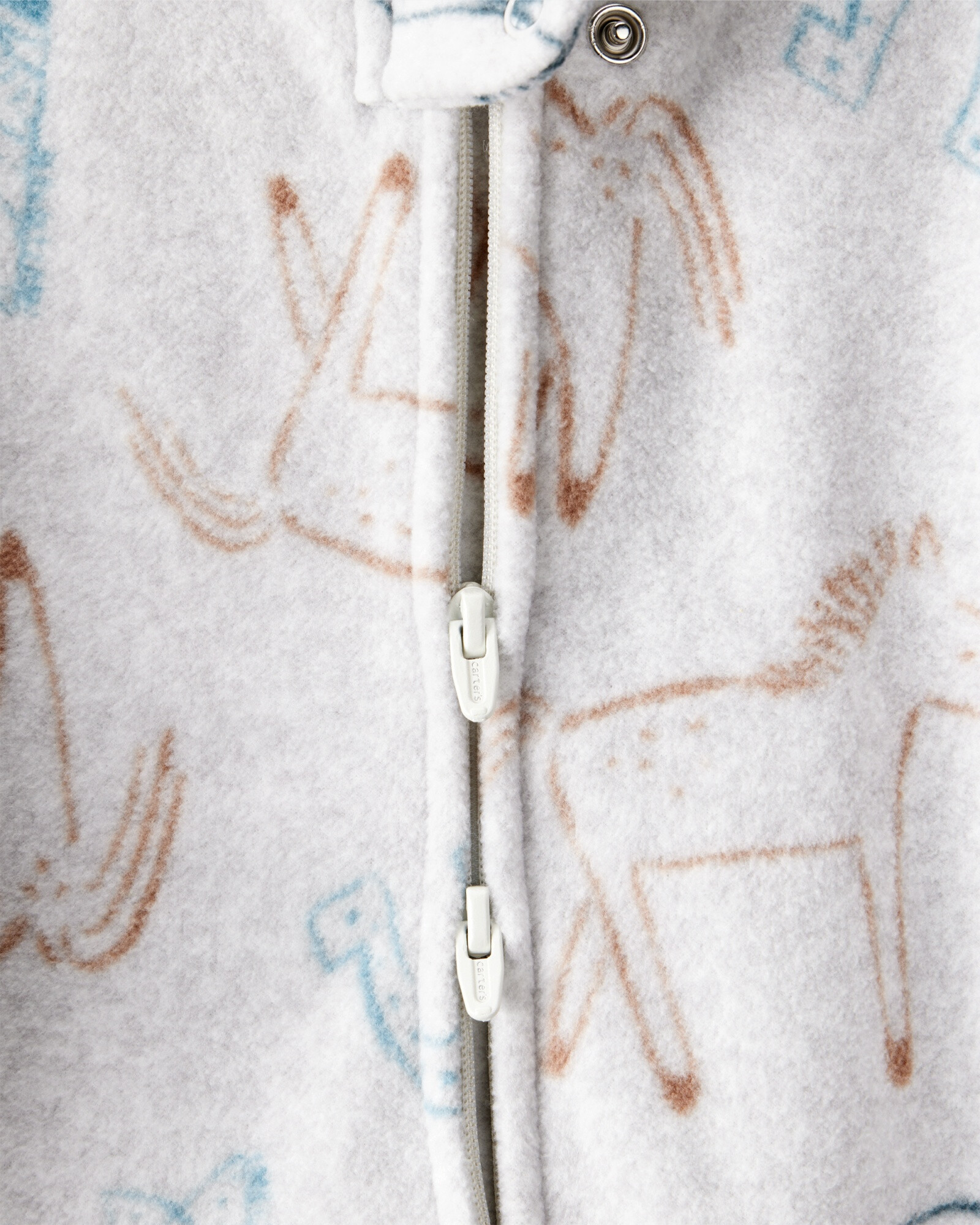 Pijama una pieza de micropolar, con pie, diseño vaquero Pijama una pieza de micropolar, con pie, diseño vaquero