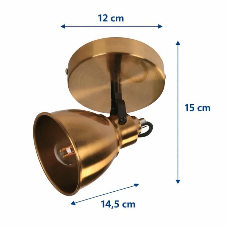 APLIQUE 1 LUZ "ARIEL" COBRE E14 40W APLIQUE 1 LUZ "ARIEL" COBRE E14 40W