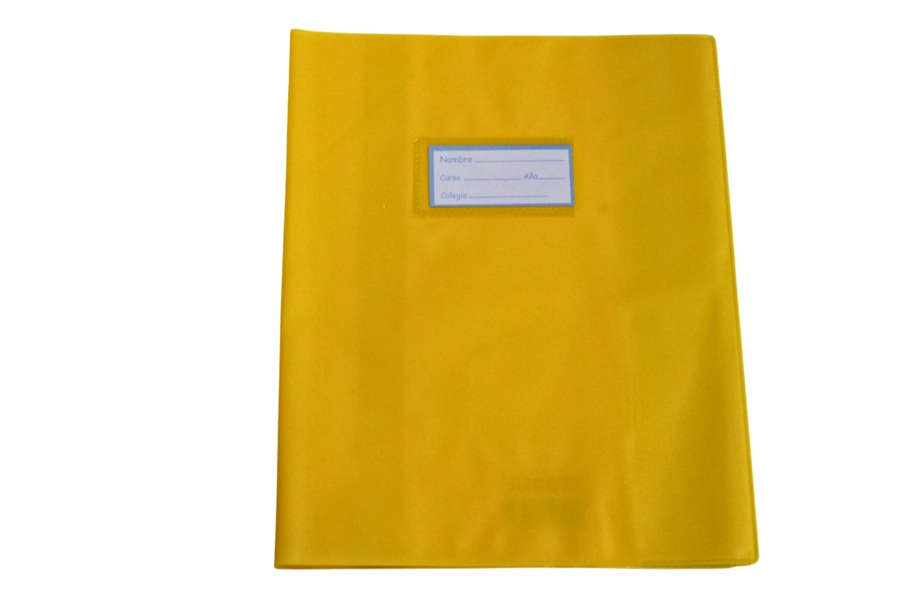 FORRO PARA CUADERNO TEORIA PVC COLOR AMARILLO 