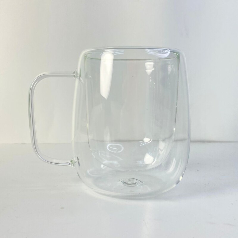 Taza doble fondo Taza Vidrio P/café 300ml