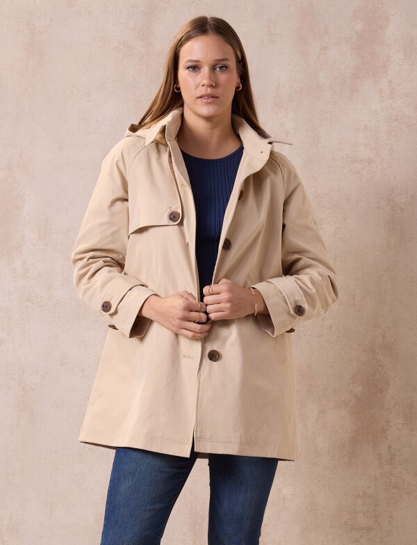 Gabardina Impermeable BEIGE