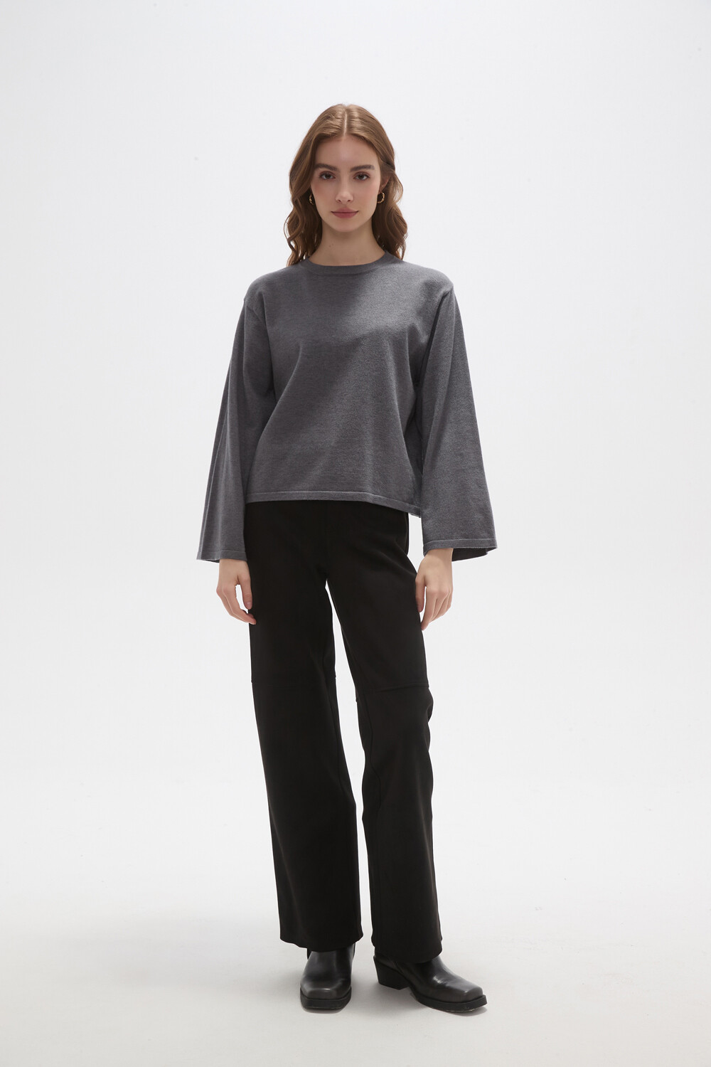 Remera Valic Gris Melange Oscuro