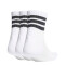 Medias Unisex Adidas 3 Tiras X3 Blanco - Negro