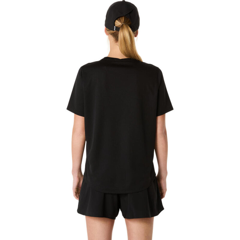 Polo Running Asics Silver SS Top Mujer Performance Black