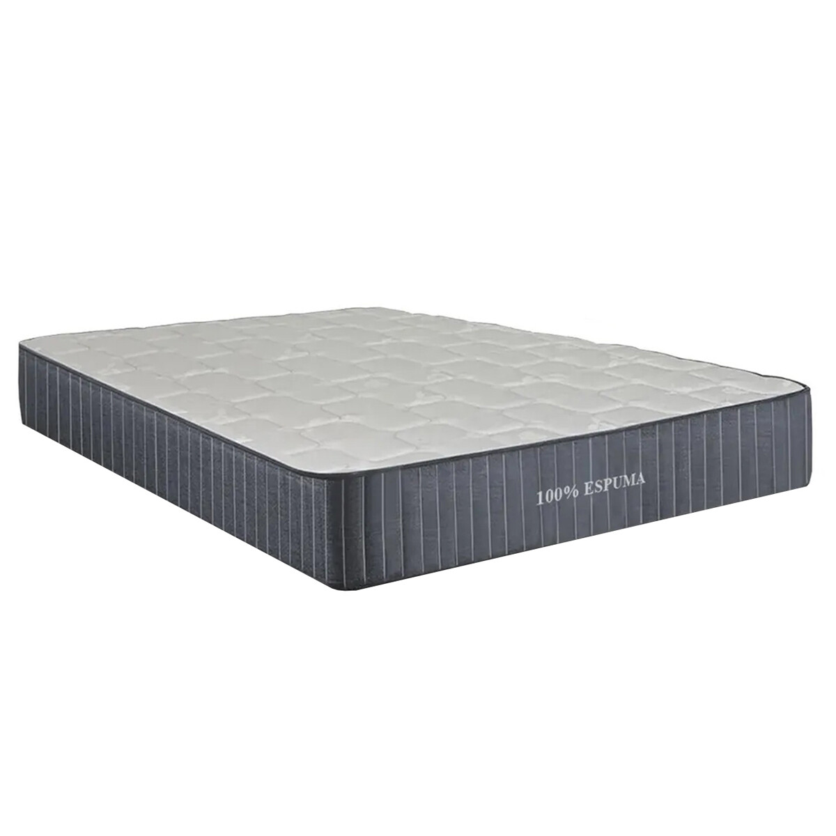 COLCHÓN UNA PLAZA 88CM REVERSIBLE ANTIÁCAROS ESPUMA - ALTURA 18 CM 