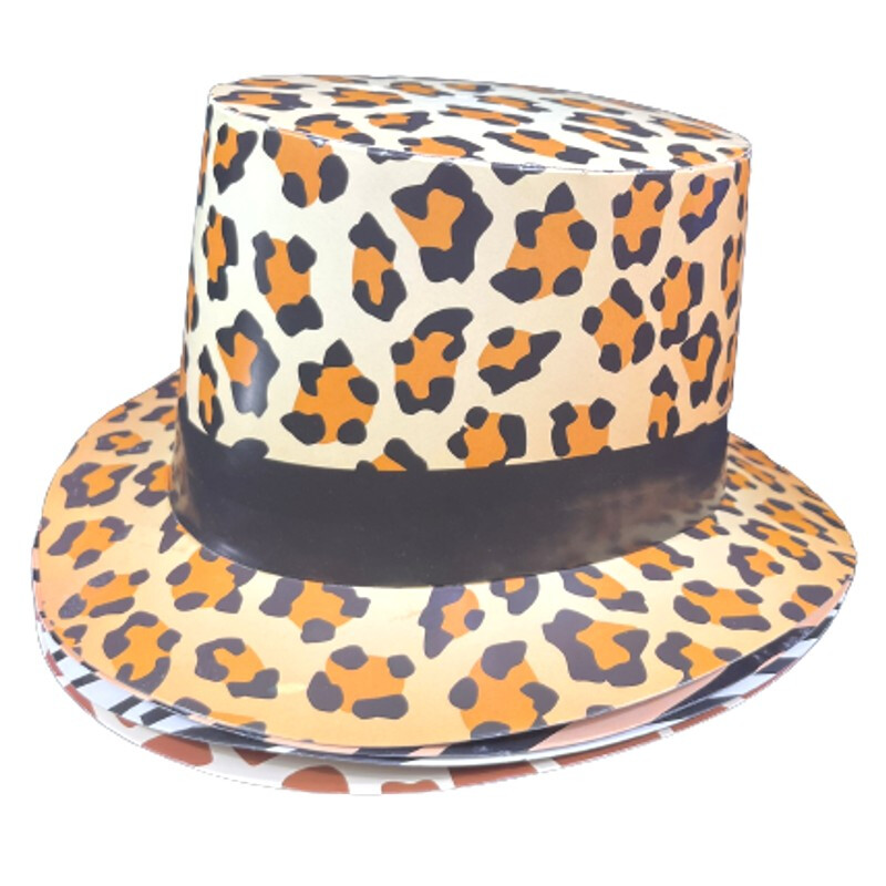 Sombrero De Cartón Animal Print Sombrero De Cartón Animal Print