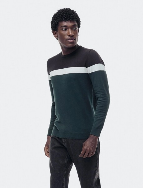 BUZO TEJIDO DE RAYAS MULTICOLOR