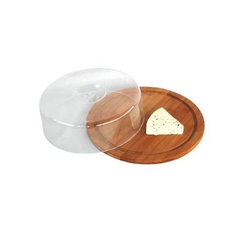 Quesera - Madera Bamboo C/Acrílico Quesera - Madera Bamboo C/Acrílico
