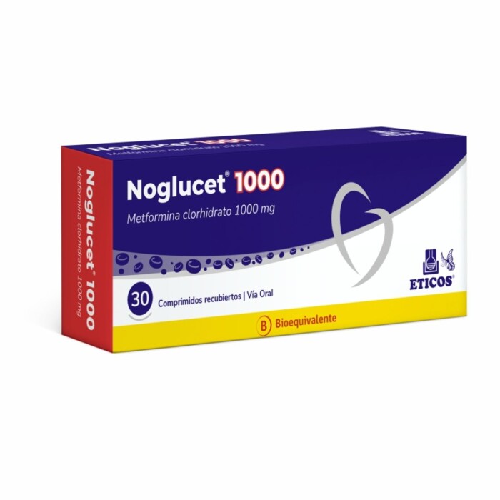 NOGLUCET 1000mg x 30COMP única