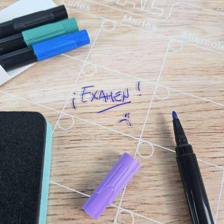 Pizarra planificador magnética acrílica mensual Sc