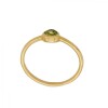 Anillo Lagrima- Plata rodinada con micra oro 18k- Piedra Peridoto-AN2005 conpiedra
