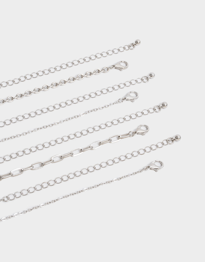 Collares Cortos Religioso Collar Corto Con Cruz - Plateado